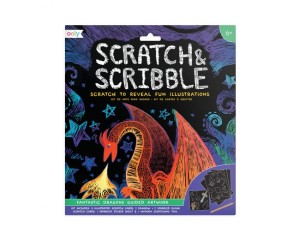 Ooly Zdrapywanki Scratch & Scribble - Fantastyczne Smoki