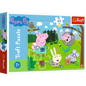 Trefl Puzzle Świnka Peppa Leśna wyprawa 30 elementów