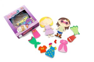 Naklejki do kąpieli - Laleczki Śmieszne stroje