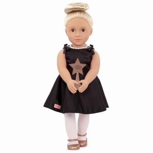 Lalka RAFAELLA - Aktorka blondynka w sukience 46cm OUR GENERATION