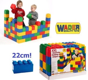 WADER Klocki XXL Cegły 45 elementów