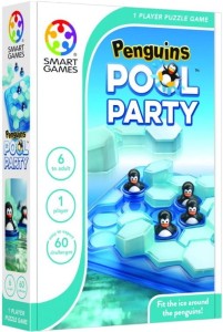 GRA LOGICZNA Penguins Pool Party Pingwiny Zabawa w basenie SMART GAMES ENG