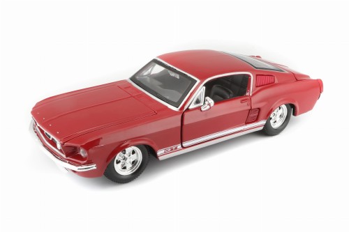 MAISTO AUTO 1967 FORD MUSTANG GT CZERWONY