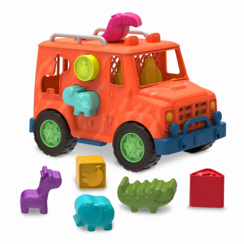 B.Toys Wonder Wheels Ciężarówka SAFARI - Sorter - Safari Shape Sorter Truck
