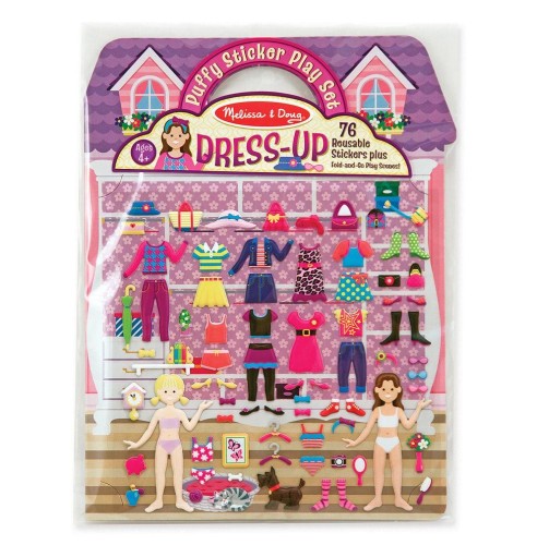 Melissa&amp;Doug Wypukłe naklejki wielorazowe Moda i Przebieranie