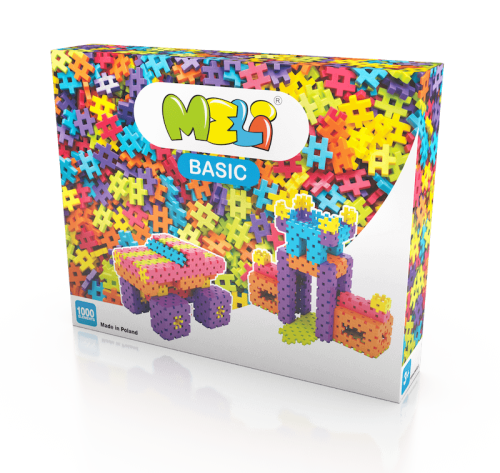 Klocki konstrukcyjne  Meli Basic 1000 sztuk