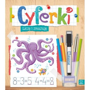 Cyferki. Liczę i zmazuję - książka z pisakiem 