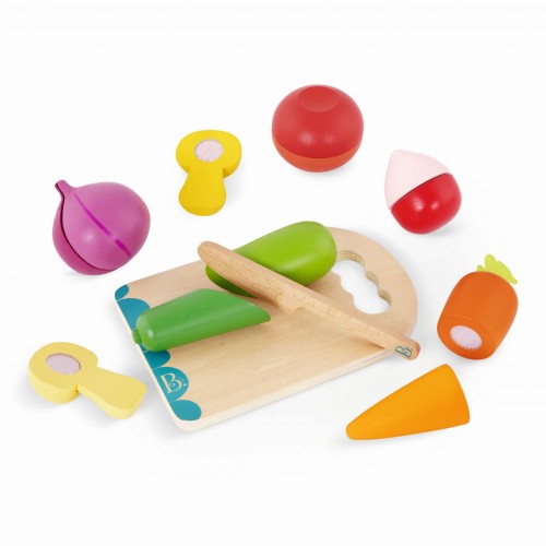 BX1969 Chop ‘n’ Play Wooden Toy Vegetables zestaw drewnianych WARZYW do krojenia 1.jpg