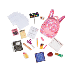 Zestaw akcesoriów – Off to School – LALKA IDZIE DO SZKOŁY - OUR GENERATION