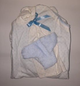 PROMOCJA Llorens - niebieski rożek z majtkami 35cm