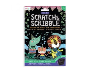 Ooly Zdrapywanki Mini Scratch & Scribble - Impreza Safari
