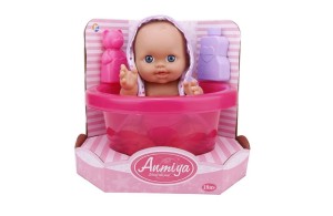 PROMOCJA LALKA BOBAS 30 CM. W WANNIE + AKCESORIA KĄPIELOWE