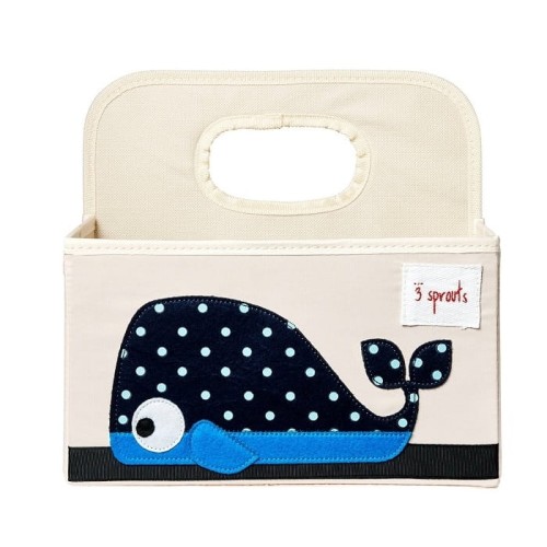 3 Sprouts Organizer z wielorybem
