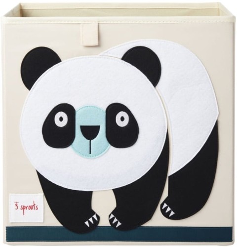 3 Sprouts Pudełko na zabawki Panda