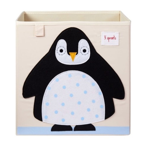 3 Sprouts Pudełko Na Zabawki Pingwin