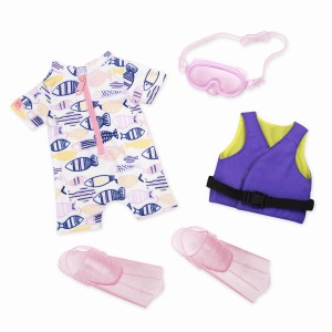 Zestaw ubranek dla lalek strój do nurkowania –  UNDERWATER WONDER - OUR GENERATION