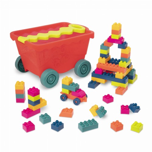 BX1991 Little BlocWagon - wózek WAGONIK wypełniony kolorowymi KLOCKAMI.jpg