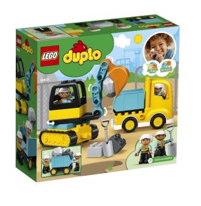 Lego Duplo 10931 Klocki Ciężarówka i koparka gąsienicowa