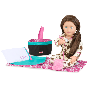 Our Generation Zestaw akcesoriów – Sleepover Party Set – ŚPIWÓR NA PARTY