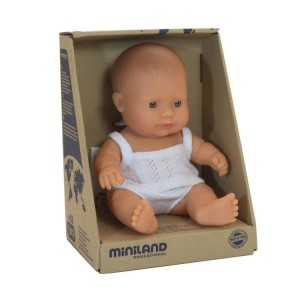 Miniland Baby Lalka dziewczynka Europejka 21cm