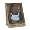 Lalka dziewczynka Afrykanka 21cm Miniland Baby.jpg