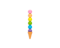 Ooly Tęczowe Lody Kredki Przekładana Kredka z Gumką