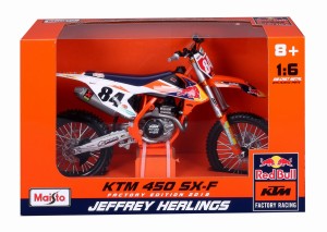 Maisto KTM 450 SX-F Factory Red Bull Jeffrey Herlings #84 1:6 