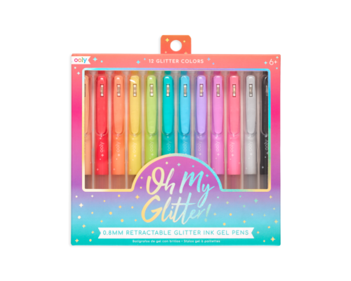 Ooly Długopisy Żelowe z Brokatem Oh My Glitter!