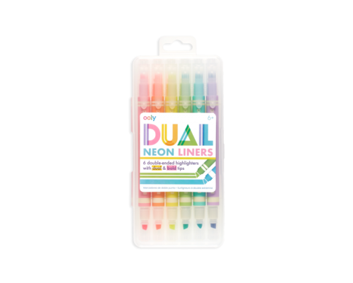 Ooly Flamastry Neonowe z Dwiema Końcówkami Dual Liner