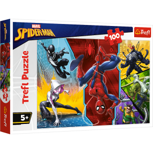 Trefl Puzzle Spiderman "Do góry nogami" 100 elementów