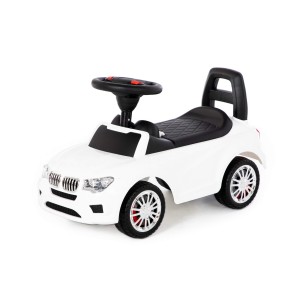 WADER Jeździk "SuperCar" nr 3 z dźwiękiem Biały
