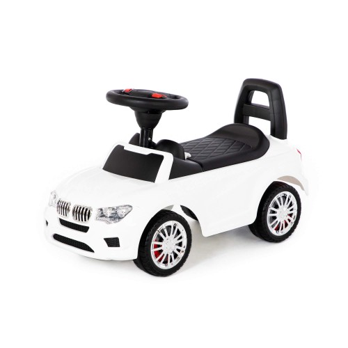 WADER Jeździk "SuperCar" nr 3 z dźwiękiem Biały