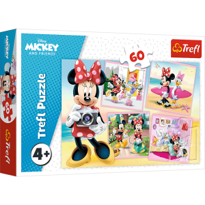 Trefl Puzzle 60 elementów Urocza Minnie