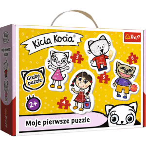 Puzzle Baby Classic Wesoła Kicia Kocia 2+ TREFL