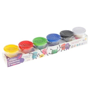 Genio Kids Ciasto-plastelina zestaw 6 kolorów