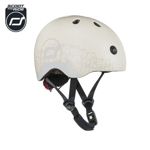 SCOOTANDRIDE Kask z odblaskami XXS-S dla dzieci 1-5 lat Ash Bear.jpg