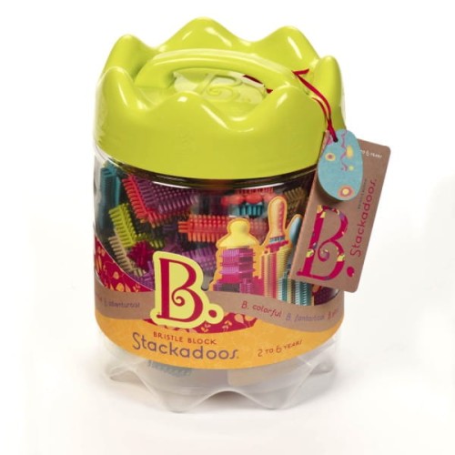B.Toys Stackadoos In Jar - Klocki Jeżyki w Słoju -68 el