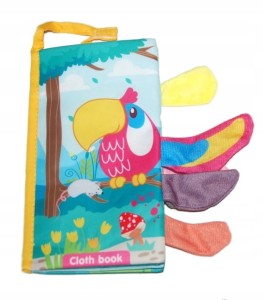 Sensoryczna książeczka dla dzieci z ogonkami Zwierzątka