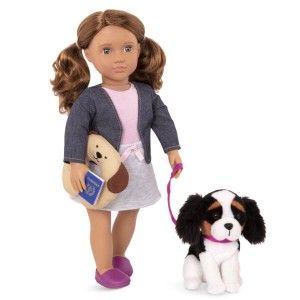 Lalka MADDIE z pieskiem  46cm OUR GENERATION    