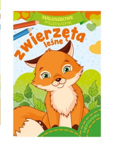 Maluszkowe malowanie. Zwierzęta leśne - Kolorowanka