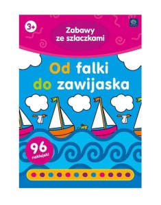 Kolorowanka z naklejkami ZABAWY ZE SZLACZKAMI Od Falki do zawijaska