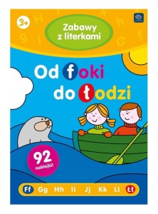 Kolorowanka z naklejkami ZABAWY Z LITERKAMI Od foki do łodzi