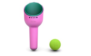 BiBio RakBi zestaw do piasku Łopatka, grabki i piłka bioplastik Róż