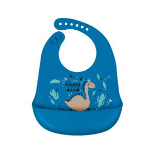 Simed Śliniak silikonowy z kieszonką - Dinuś