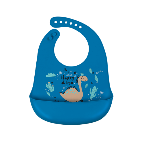 Simed Śliniak silikonowy z kieszonką - Dinuś