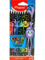 MAPED Kredki Colorpeps Monster trójkątne 12 kolorów