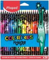 MAPED Kredki Colorpeps Monster trójkątne 24 kolorów