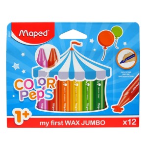 MAPED Kredki Colorpepes  świecowe JUMBO 12 Kolorów 