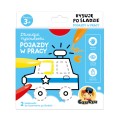 Czuczu Dłuuugie kolorowanki, rysuje po śladzie pojazdy w pracy