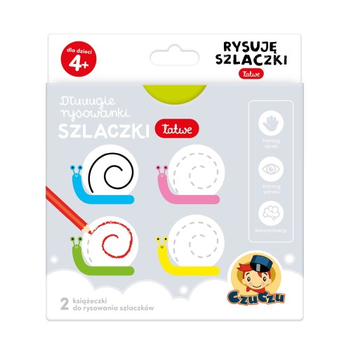 Czuczu Dłuuugie kolorowanki, rysuje szlaczki łatwe